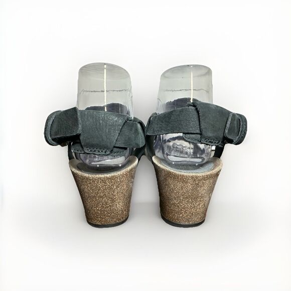 TEVA Mahonia Wedge Cross Strap Wedge Leather Sandals Strappy Women's 9.5 - Picture 3 of 11